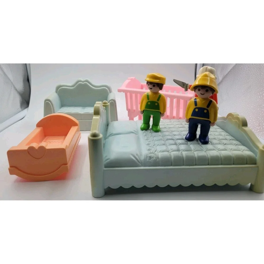 Vintage Playskool‎ 1990 Dollhouse Furniture, People **READ